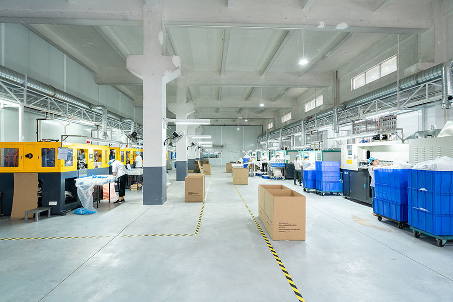 FOSHAN SHUNDE QUANYE PLASTICS CO.,LTD cadena de producción del fabricante