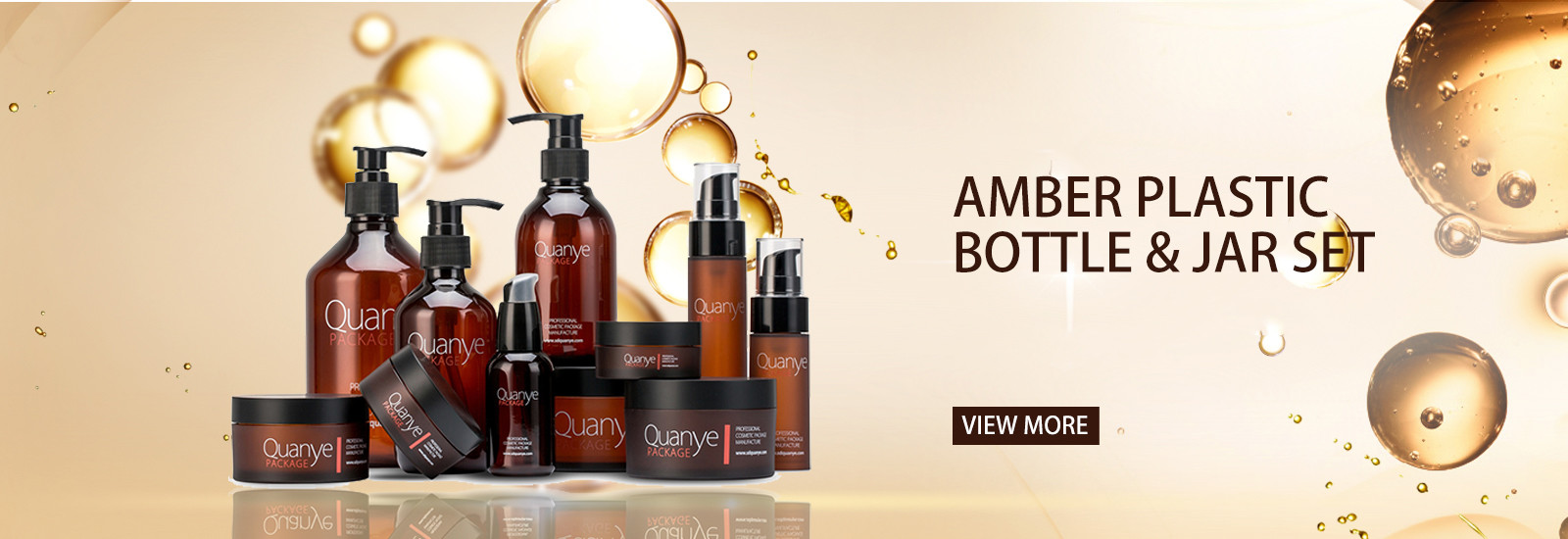 calidad botellas cosméticas ambarinas fábrica